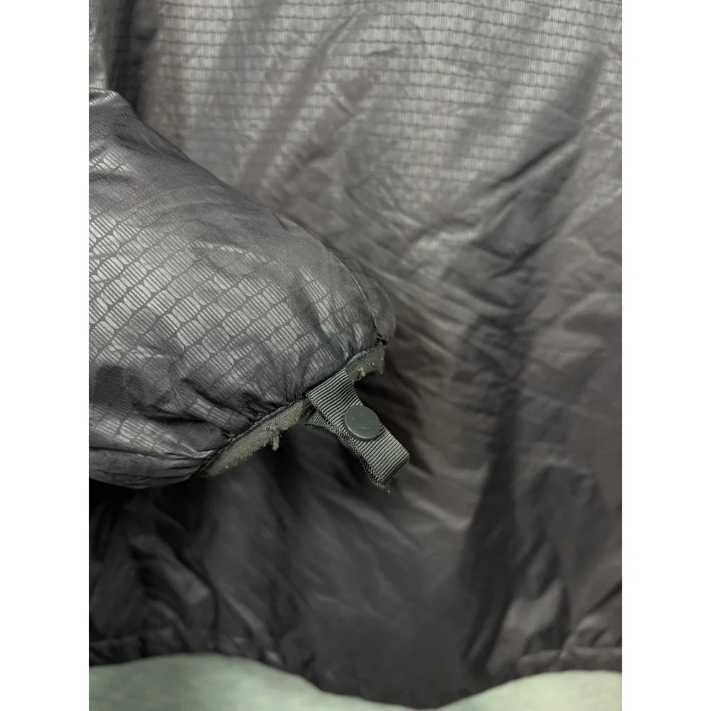 The‎ North Face Mens XL Gray Full Zip Ripstop Puffer Jacket Fleece Lined Collar